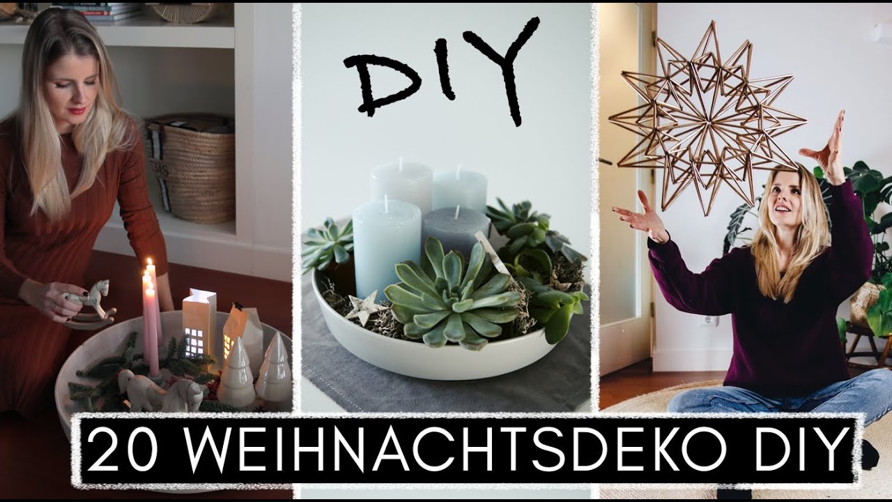20 DIY Ideen für Weihnachten - Adventsdeko, Christbaum-Schmuck, Weihnachtskarten & Adventskränze