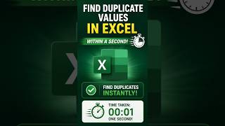 Remove Duplicate Values in Excel using Keyboard Shortcut | Excel Tricks #excel #shorts