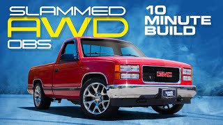 Building an ALL WHEEL DRIVE OBS Chevy in 10 Minutes