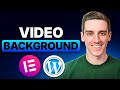 How to Add a Video Background in WordPress Using Elementor