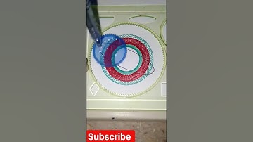 Spirograph Drawing | Satisfying Spirograph Art Short Video#art #drawing