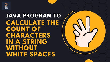 #javaprogram to calculate the count of characters in a string excluding white spaces || Top Programs