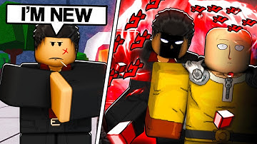 Pretending to be a NOOB in The Strongest Battlegrounds..