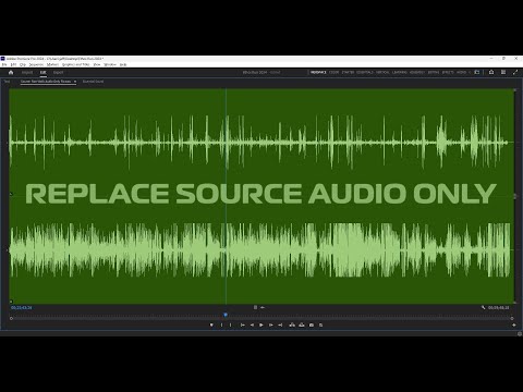 Replace Audio Source ONLY in Premiere Pro