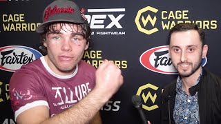 LUKE RILEY TELLS DANA WHITE 'GIVE ME A CALL LAD!’ AFFTER ANOTHER ALL TIME CLASSIC CAGE WARRIORS WIN