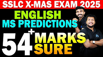 SSLC Christmas Exam | English Ms Prediction 54+ Marks Sure 🔥| MS SOLUTIONS