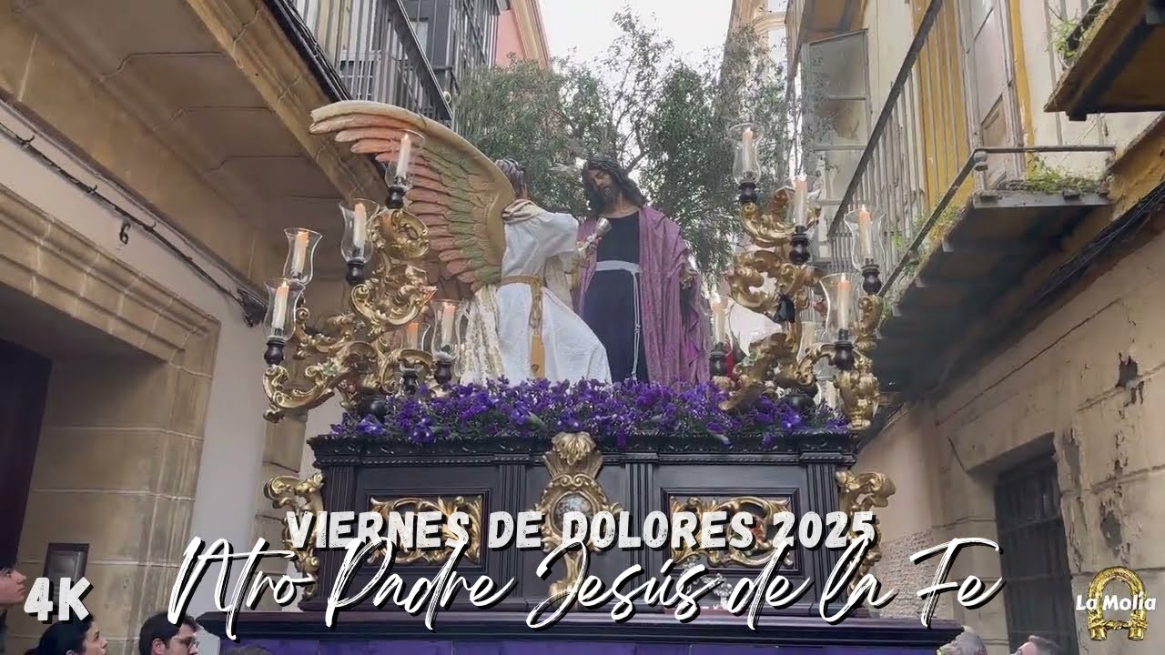 [4K] IMPRESIONANTE - La Fe por c/ Bizcocheros (Jerez de La Frontera, viernes de Dolores 2025)