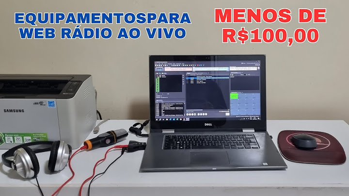 EQUIPAMENTOS PARA WEB RÁDIO AO VIVO MENOS DE 100 REAIS.
