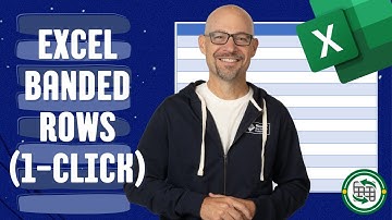 Excel How To Create Banded Rows with One Click