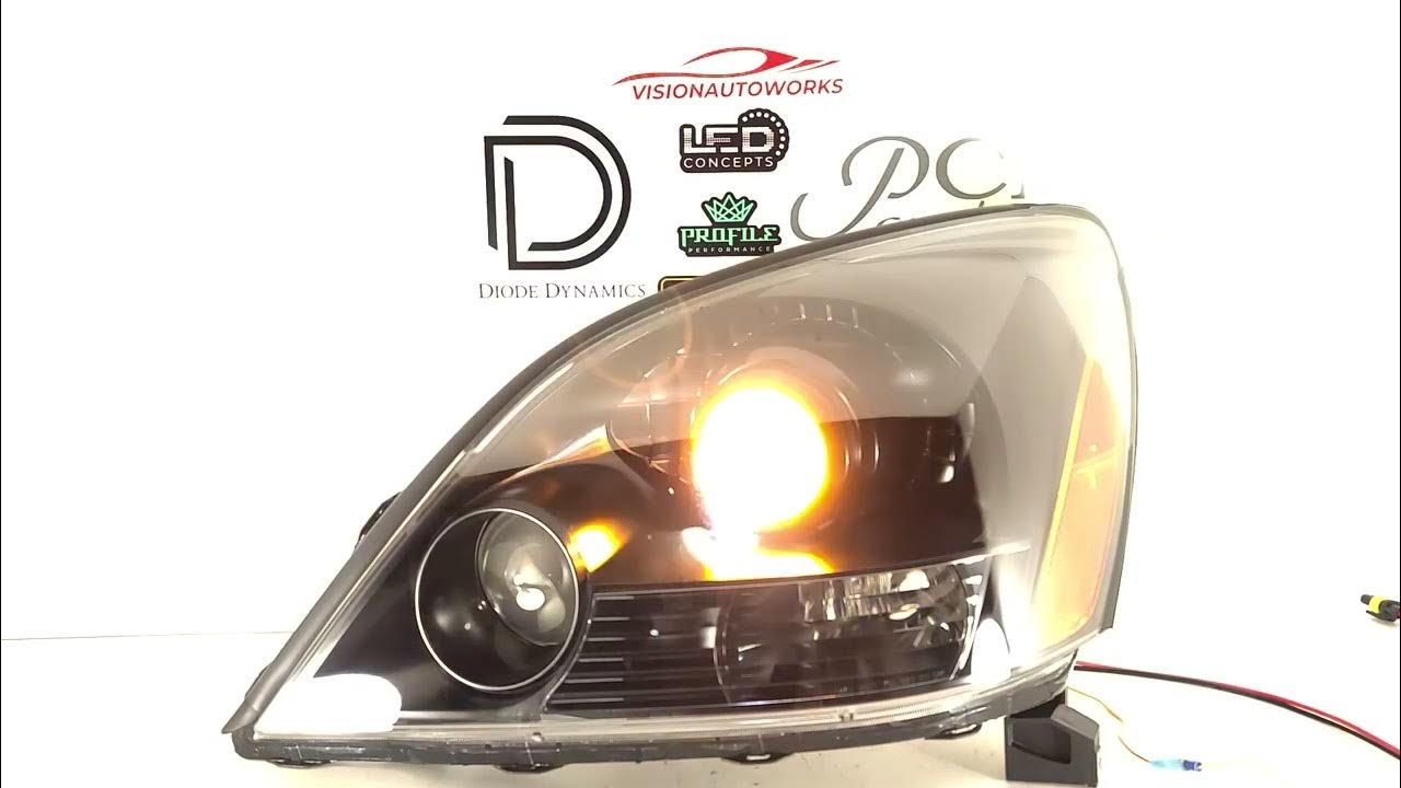 Lexus GX470 Custom Headlights - G5 Bi-LED projector, switchback halo