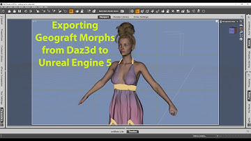 Exporting Geograft Morphs from Daz3d to Unreal