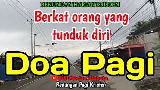 Renungan pagi - Berkat orang yang tunduk diri