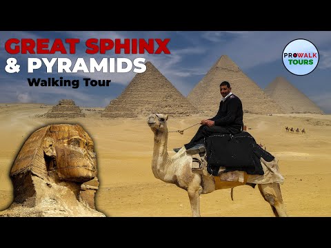 Download Pyramids of Giza and Great Sphinx Walking Tour - 4KUHD - with Captions