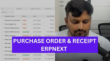 Purchase Receipt & Purchase Invoice in ERPNext | Step by Step Tutorial