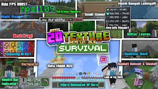 20 Best MCPE Survival Texture Packs for 1.21-26.0+ You Must Try | Useful & Comfortable screenshot 5
