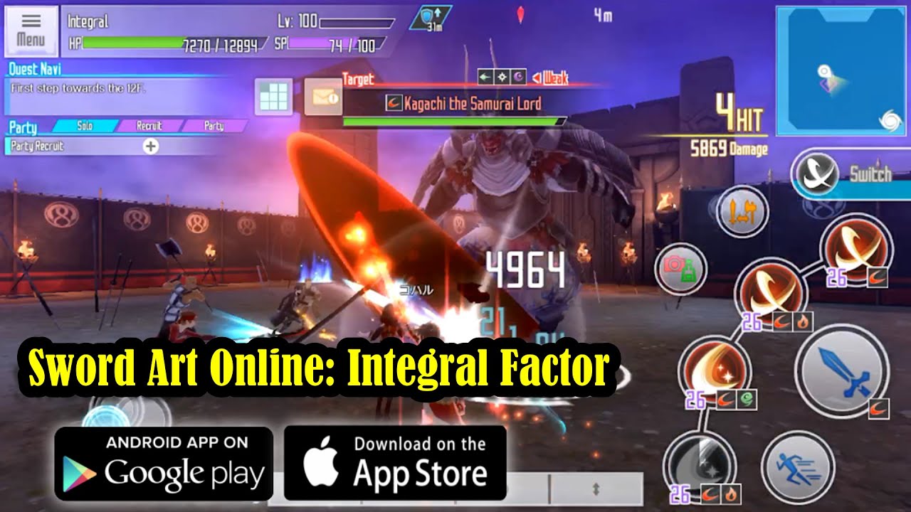 sword art online ios  Update New  Sword Art Online: Integral Factor Gameplay (Android/IOS)