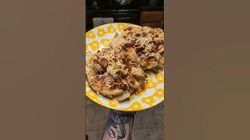 Loaded chicken potatoes! #shorts #short #shortvideo #shortsvideo #youtube #viral #video #subscribe