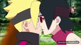 saat sarada cium boruto