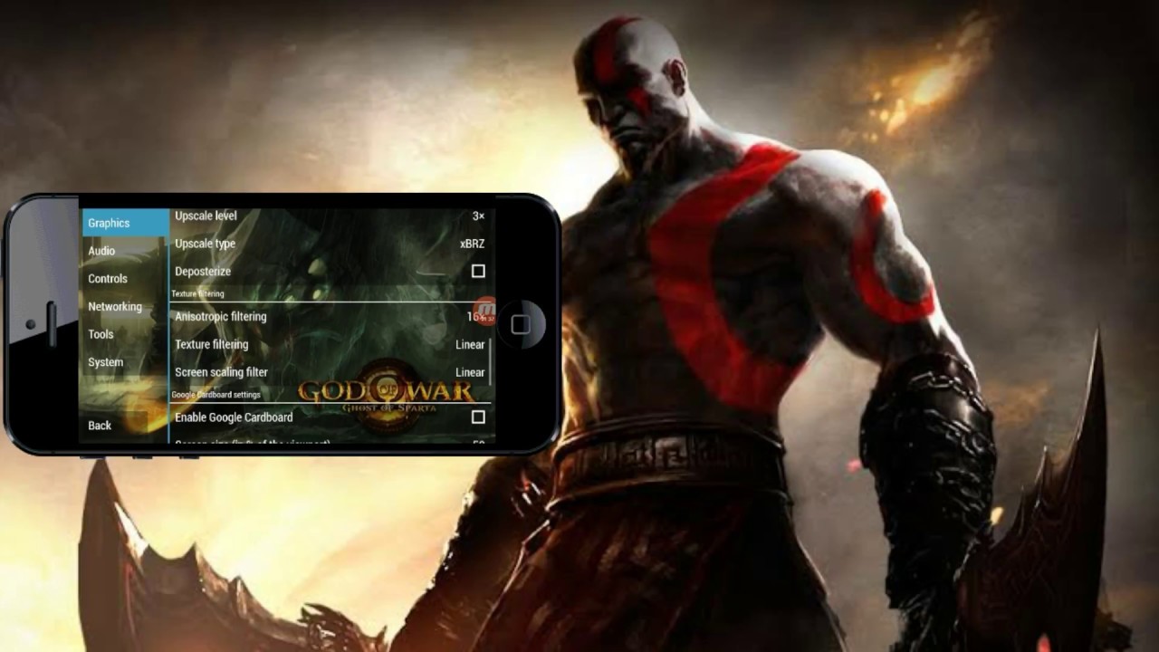 Settings for God of war ghost of Sparta in ppsspp Android - YouTube