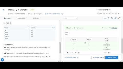 Monopoly in Chefland Codechef solution || Starter 66 codechef contest