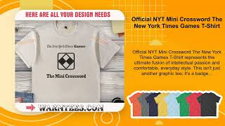 Official NYT Mini Crossword The New York Times Games T-Shirt
