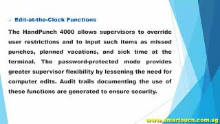 Access Control System Johor Integrated with HandPunch Time Clock 4000 Special Features and Demo