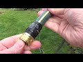 Better fix for cut garden hose