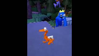 What If I Playing as Orange & Blue Monster In Rainbow Friends funny moments