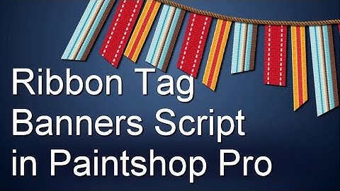 Creating a banner with ribbons with a script in PaintShop Pro