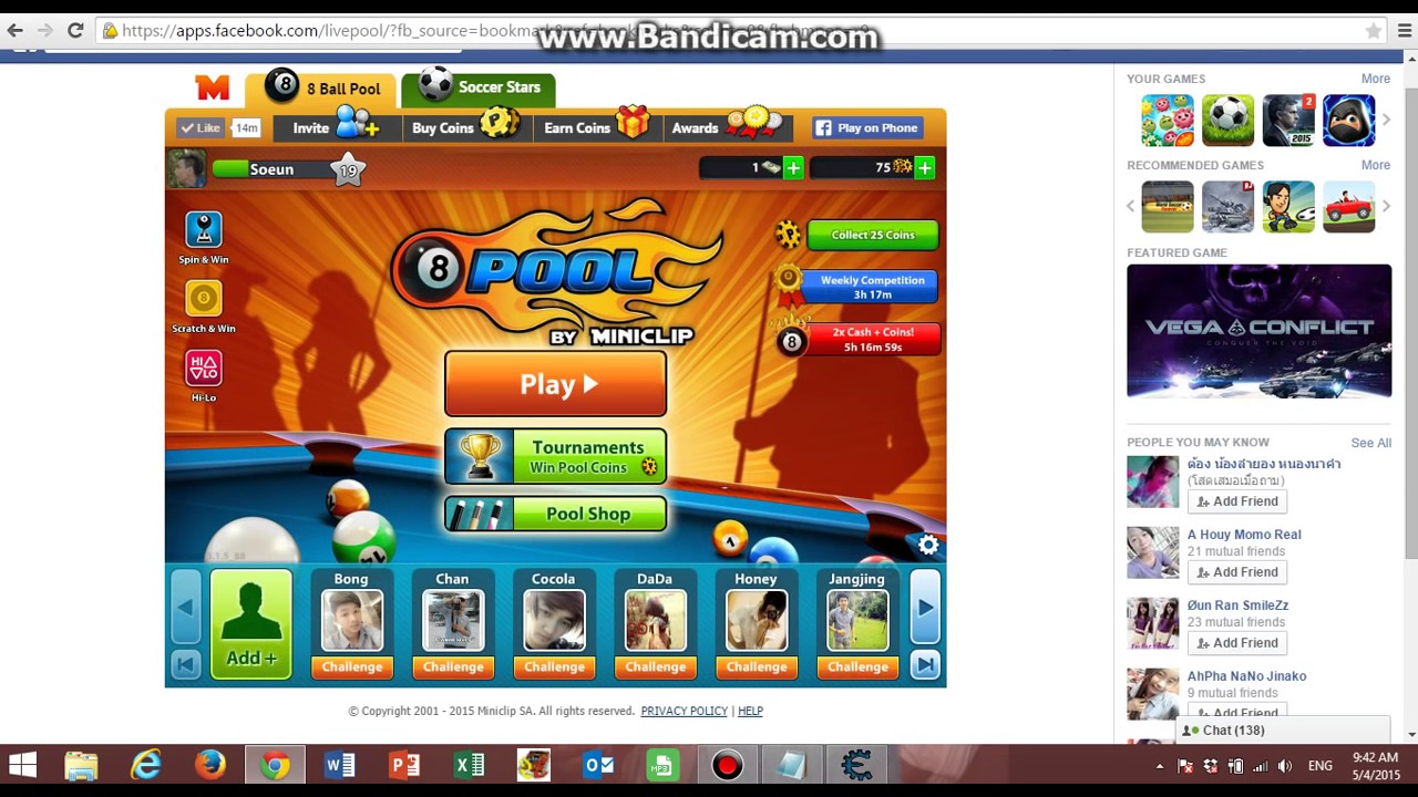 Hack Money And Coin In 8 Ball Pool By Cheats Engine 6.4 - 