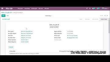 In phiếu nhập in phiếu xuất trong Odoo ERP Việt Nam