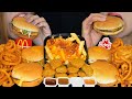 Asmr mcdonalds feast chicken mcnuggets cheeseburgers filet o fish mcchicken arbys curly fries