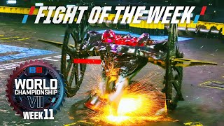 IS THIS THE STRANGEST BOT IN THE COMPETITION? - BattleBots FOTW: Starchild vs. Gigabyte | WCVII screenshot 5