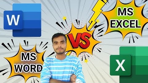 MS WORD V/S MS EXCEL | BASIC COMPUTER ENGINEERING (BCE) |DEFFERENCE | B. TECH | BTIRT | RGPV EXAM