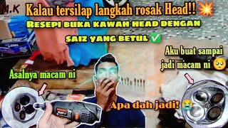 Modify 2 in 1🔥Cara Buka Kawah Head & Porting Head | Cara Counter Cr kurangkan tekanan Volume Head 💥