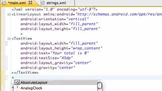 Android Application Development Tutorial   007   Creating A Button in XML and Adding an ID 2