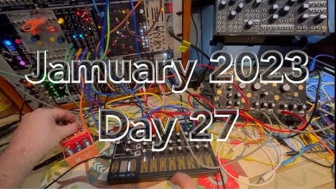 #Jamuary 2023 // Make Noise Strega and 0-CTRL, Chase Bliss Mood, Erica Synths Pico Drums and Drum 2