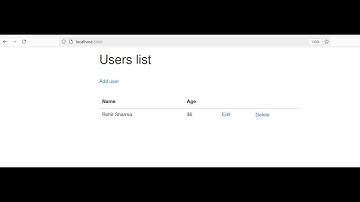 Node js CRUD operations using HBS template engine