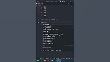 How To Find Average In Python - #Shorts