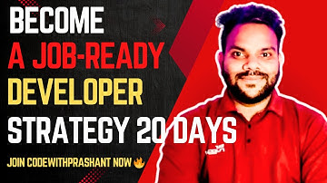 How to Become a Full Stack Developer in 20 Days | MERN + Projects + Mock Interviews - live classes 