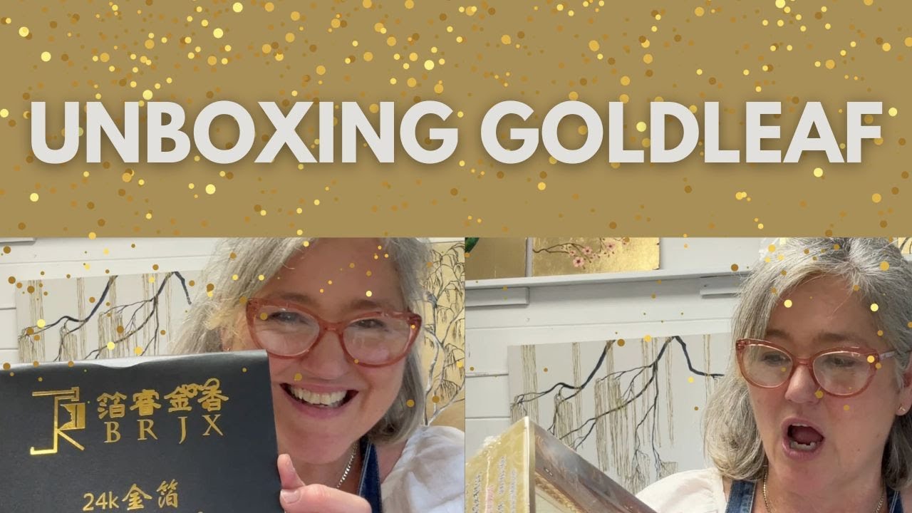 UnBoxing Art Supplies - Goldleaf, Real and Imitation