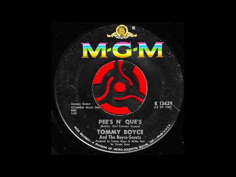 Tommy Boyce — Pee's N' Que's (Stereo) / Tommy Boyce And The Boyce-Scouts.
