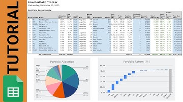 Stock Portfolio Tracker - Google Sheets Spreadsheet Tutorial (Step-by-Step with Code)