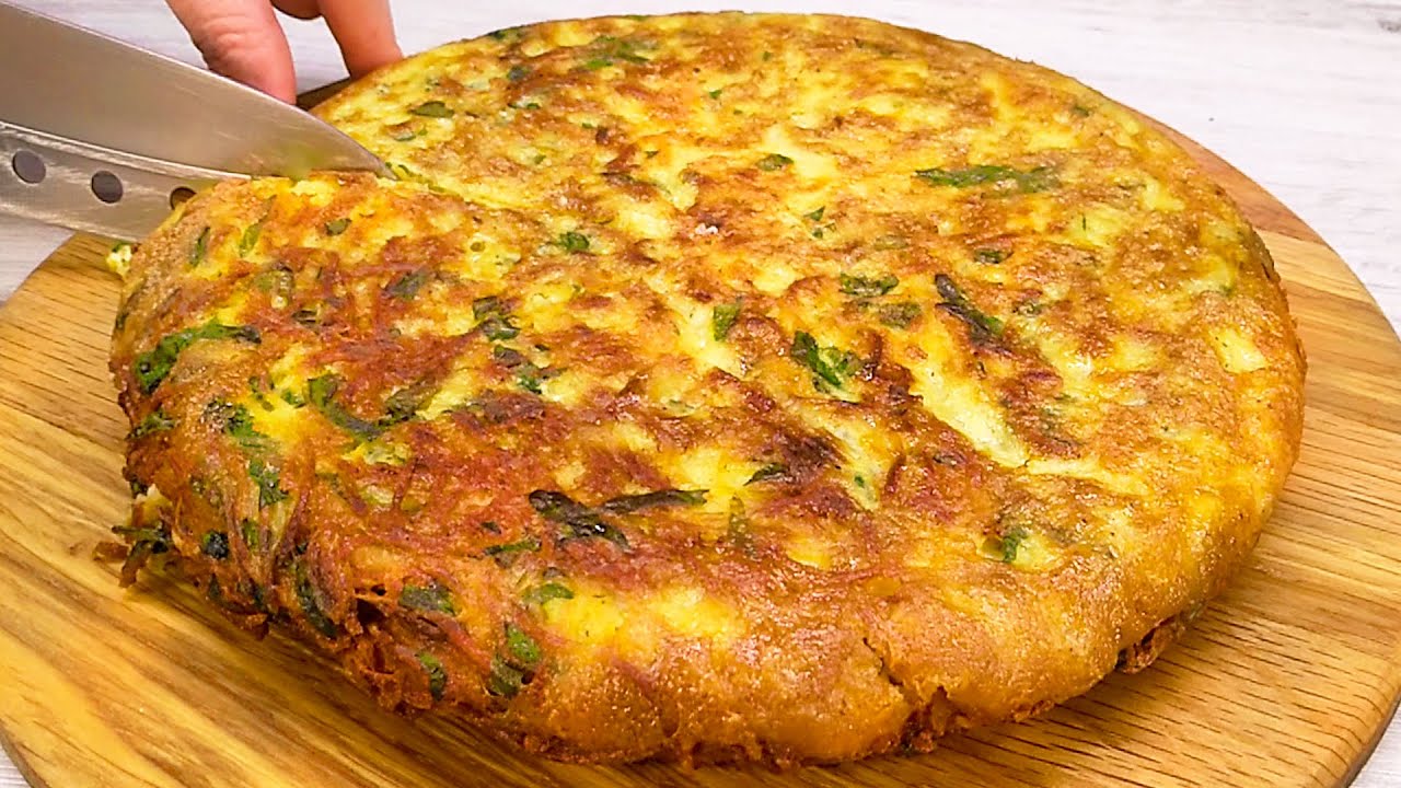 When you have 3 potatoes and 3 eggs, prepare this delicious dish. Inexpensive and simple