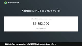 21 Olola Avenue, Vaucluse NSW 2030 | AuPropertyReport.Com