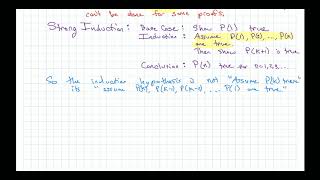 Math 07 Section 5.2 Strong Induction Part 1