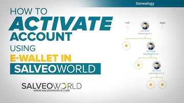 Salveoworld: How to Activate Account Your Account Using E-Wallet