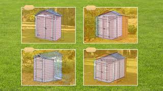 Palram - Canopia | SkyLight™ Shed (Amber) - Your garden's storage space