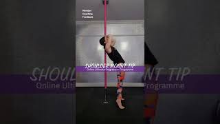 Shoulder Mount Tip. #polefitness #poletricks #polelessons #poletutorial