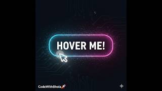I make Hover effect with Mobile coding App | Code With Bhola | Mobile Tutorial